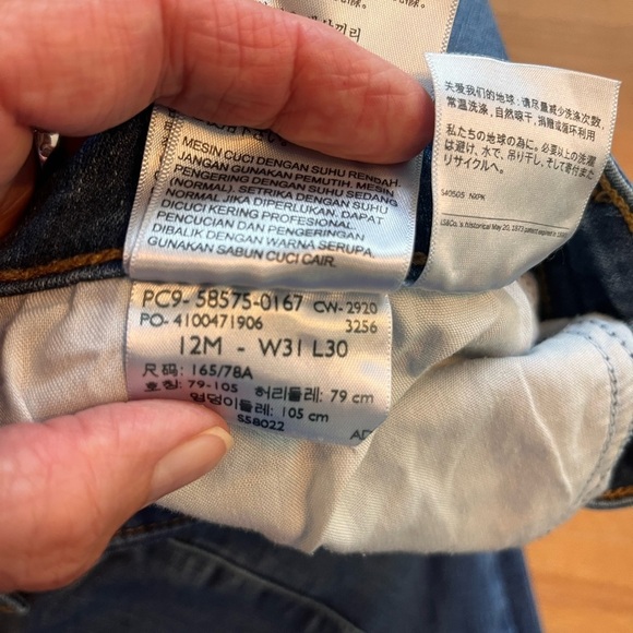 Levi’s women’s classic midrise skinny size 12 W31 L 30 - Picture 4 of 7